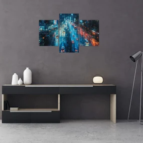 Obraz - Veľkomesto, olejomaľba (90x60 cm)