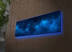 Obraz s led osvetlením Galaxie 90x30 cm