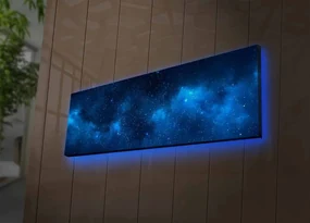 Obraz s led osvetlením Galaxie 90x30 cm