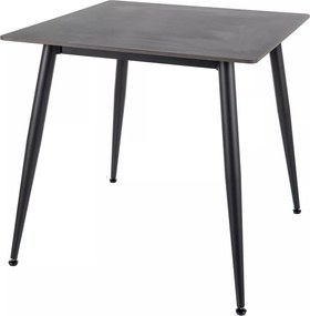 Jedálenský stôl Rion 80 cm keramika čierny mramor/čierny