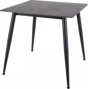 Jedálenský stôl Rion 80 cm keramika čierny mramor/čierny