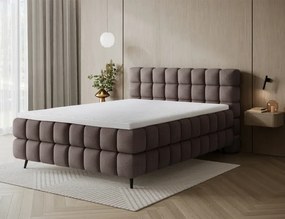 Kontinentálna posteľ Sabrina 140x200, hnědá (tonall 22)