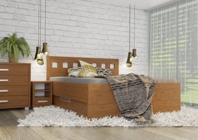 Wood Service Posteľ Janka Kráľovská výška s úložným priestorom 140 x 200