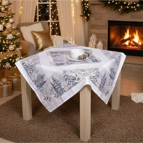 Forbyt Vianočný obrus Zimná nostalgia, 85 x 85 cm
