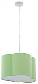 Luster na lanku CLOUD 1xE27/25W/230V zelená