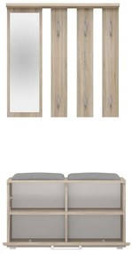 Predsieňová zostava Oasis 1 (dub sonoma) (so zrkadlom). Akcia -23%. Vlastná spoľahlivá doprava až k Vám domov. 1132532