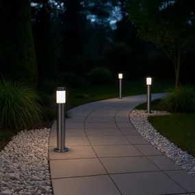 Vonkajšia lampa BROOKLYN 1xE27/60W/230V 45 cm IP44 matný chróm