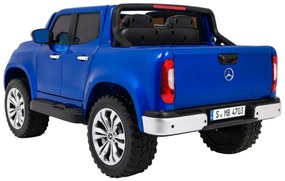 RAMIZ ELEKTRICKÉ AUTÍČKO MERCEDES X-CLASS - LCD - MP4 - LAKOVANÉ - MODRÉ - 4 x 45W/12V - 2 x 12V/7Ah - 2023