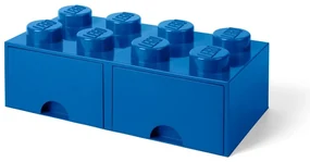 Tmavomodrý úložný box s dvoma zásuvkami LEGO®