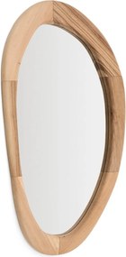 Nástenné zrkadlo s dreveným rámom 60x107 cm Selom – Kave Home