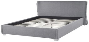Luxusná posteľ sivá 160x200 cm PARIS Beliani
