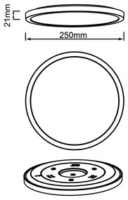 Brilliant - LED Stropné svietidlo TUCO LED/16W/230V pr. 25 cm čierne