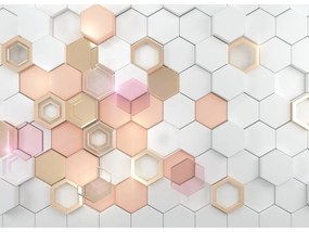 3D tapeta na stenu Hexagony
