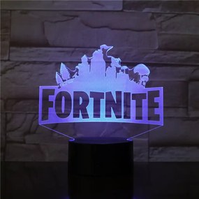 3Dmix 3DL-DRGB044 – 3D LED nočná lampa - Fortnite (Dual RGB)