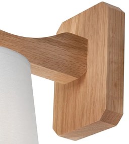 Nástenné svietidlo ANDREA 1xE27/60W/230V dub/biela