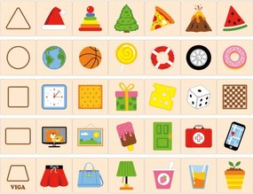 Sada na učenie tvarov Viga 44506 puzzle