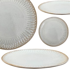 Keramický dezertný tanier Grau, (fi) 21 cm, sivá