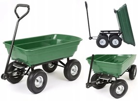 Vyklápací záhradný vozík s pevnou rukoväťou