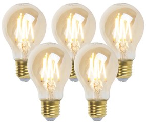 Sada 5 stmievateľných LED žiaroviek Goldline 5W 380lm 2200K