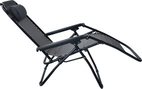 TRENDIE Záhradné ležadlo sivé