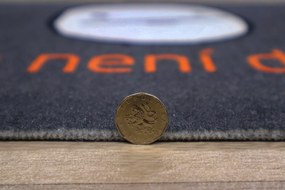 Mercury Flooring, Rohožka Nikto nie je doma 40x60 cm, 40x60, šedá