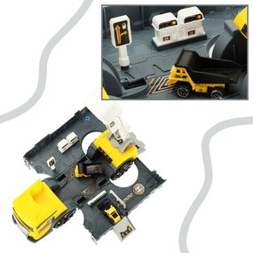 KIK Transportér TIR 2v1 parkovací príves + 2 autá žltá