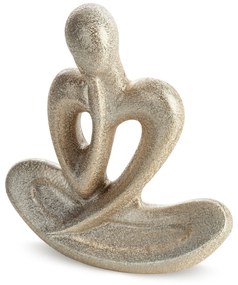 DEKORAČNÁ SOŠKA LADY 20X7X22 CM ŠAMPANSKÁ