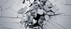 Obraz abstrakcie 3D (120x50 cm)