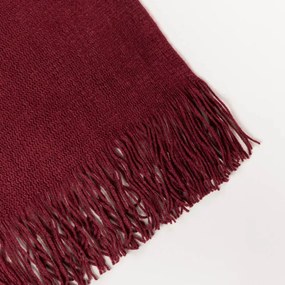 Deka FINNS bordová so strapcami 241714