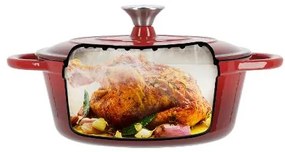 Silvercrest®  Liatinový pekáč, 3 l (červená)  (100393109)