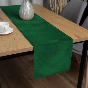 Biante Zamatový behúň na stôl Velvet Prémium SVP-032 Zelený 35x140 cm