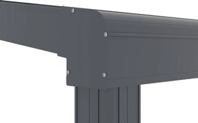 Hliníková pergola BestBerg PZ-9A / 9 m² / antracit/sivá