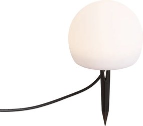 Moderná vonkajšia lampa 12V biela 12cm vr. LED IP65 - Voltaire Luno