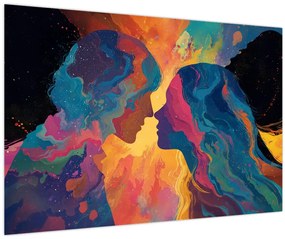 Obraz - Vesmírna láska (90x60 cm)