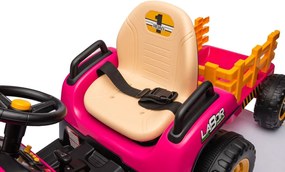 LEAN CARS Elektrický traktor BBH-030 ružový