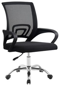 Kondela Kancelárska stolička, čierna/čierna, DEX 4 NEW