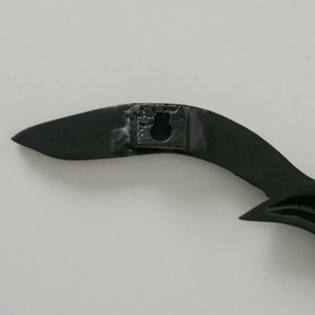 Kovová dekorácia na stenu Black Bird 13x35 cm + 12x40 cm