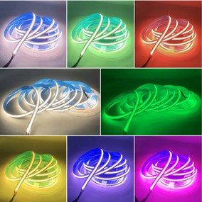 BERGE LED pásik RGB Neon COB 12V - 450D - 15W/m - IP20 - 50m