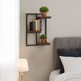 ModernHome Nástenná polica na kvety - 3 úrovne ModernHome