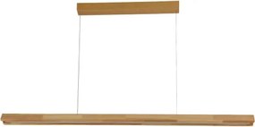 Brilagi - Závesný LED luster na lane UMEA WOOD LED/30W/230V 120 cm, kaučukovník