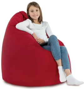 Plyšový sedací vak SAKO červený