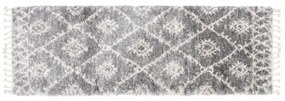 Kusový koberec shaggy Azteco sivý atyp 70x300cm