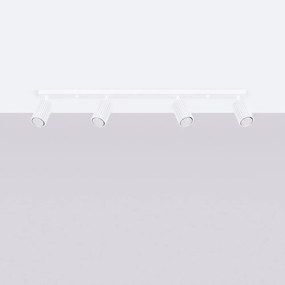 Biele bodové svietidlo 6,5x81 cm Gleam – Sollux