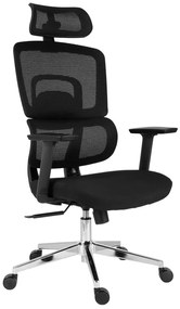 Kancelárska ergonomická stolička Neoseat GARY — čierna, nosnosť 150 kg