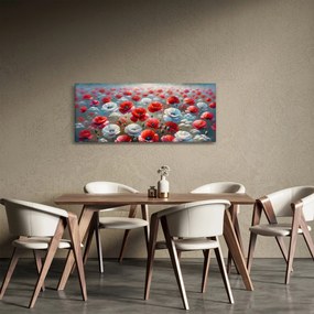 Obraz - Pole vlčích makov (120x50 cm)