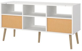 Biely TV stolík 117x61 cm Bodo – Tvilum
