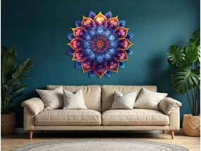 drevko |  Kvetinová mandala Fialová múdrosť  45 x 445 cm