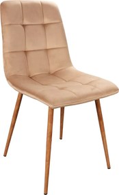 SI Mila D Sametová stolička béžová