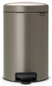 Sivý nášľapný oceľový odpadkový kôš 12 l NewIcon – Brabantia