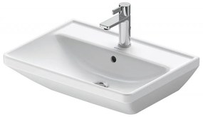 DURAVIT D-Neo závesné umývadlo s otvorom, s prepadom, 600 x 440 mm, biela, 2366600000